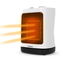 Emperial Mini Fan Heater Ceramic With 2 Heat Settings  Auto Oscillation  2000W