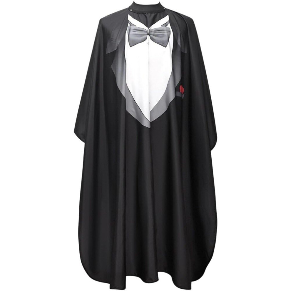 Hairdressing Gown Barbers Cape, Anti Static Salon Cape, Unisex Barbershop Gown For Hair Styling, Cutting And Coloring