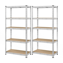 Heavy-Duty Storage Shelves, Set of 2, Garage Shelving Unit, 30 x 75 x 150 cm, Supports up to 875 kg, Easy Assembly, Storage Rack, Adjustable Shelves