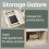 VASAGLE Bedside Table, Side Table with Drawer, Handle, Open Compartment 4