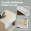 VASAGLE Bedside Table, Side Table with Drawer, Handle, Open Compartment 5