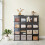 Songmics 16-Cube Storage Unit, Shoe Rack, DIY Shelving System, Stackable Cubes, PP Plastic Shelf, Wardrobe, Closet Divider 3