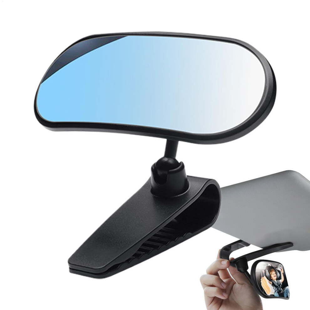 Car Rear View Mirror HD Wide Angle Backseat Convex Glass Suction Panoramic 360 Degree Adjustable Clip Night Driving