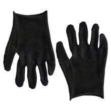 12 Pairs Black Thickened Cotton Gloves - Durable Sweat Absorbing