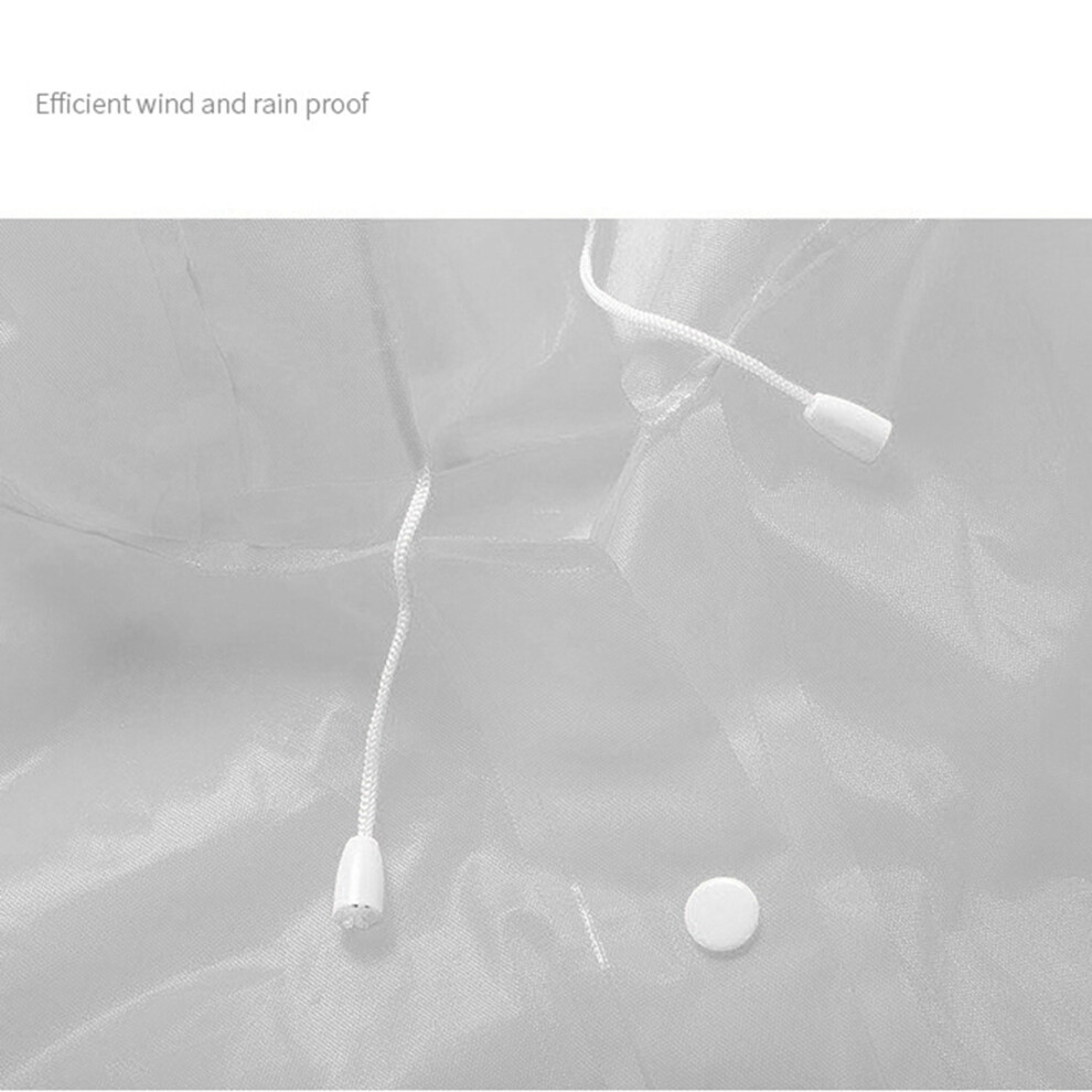 Adults EVA Rain Coat Waterproof Lightweight Portable for Travel Camping White-image-OPC-PMGWQDN-NEW