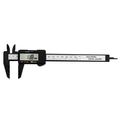 Black Digital Caliper 0-150mm LCD Measurement Tool, 240mm 2