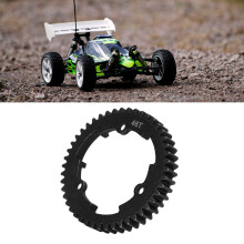 46T Steel Black Spur Gear for RC Cars, Rust-Resistant, 46 Teeth