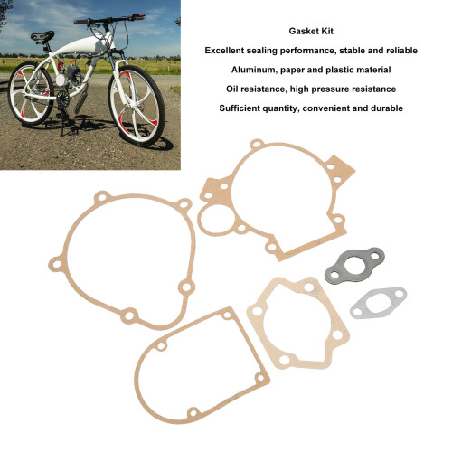 Complete Gasket Set (6PCS) for 100cc Motorized Bicycle Push Bike Engine 2