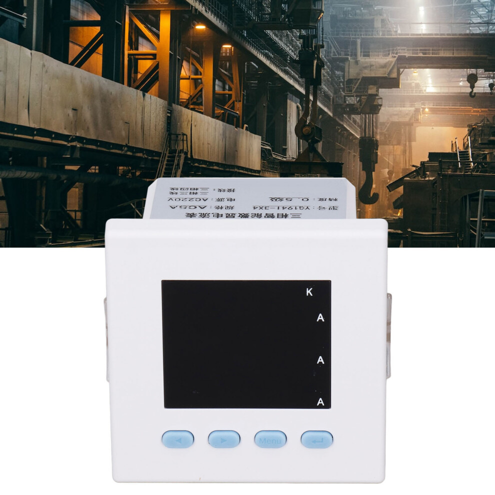 Digital 3-Phase Electricity Meter Abs Flame Retardant Housing Ac220v Accuracy 0.5 9451356301531
