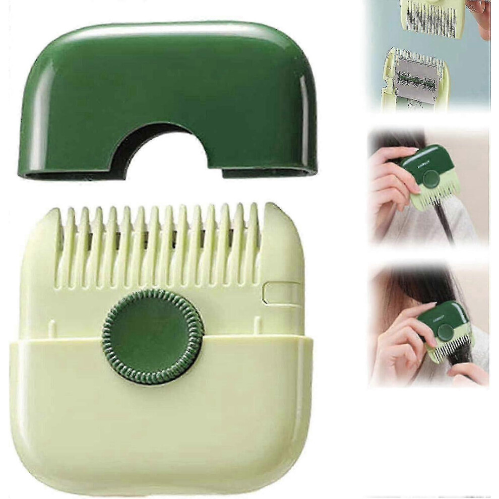 Green (As Show, ) 2 In 1 Hair Trimmer, Hair Trimming And Arrangement 2 In 1 Bangs Trimmer, Hair Clipper Comb Multifunctional Hair Cutting Tools N