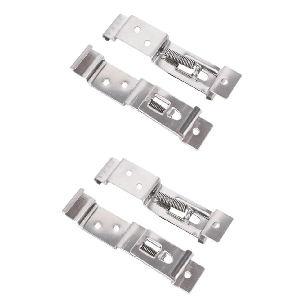 4-Piece Trailer License Plate Holder Clips Stainless Steel Spring Loaded For Trailers And Caravans 9067246366773