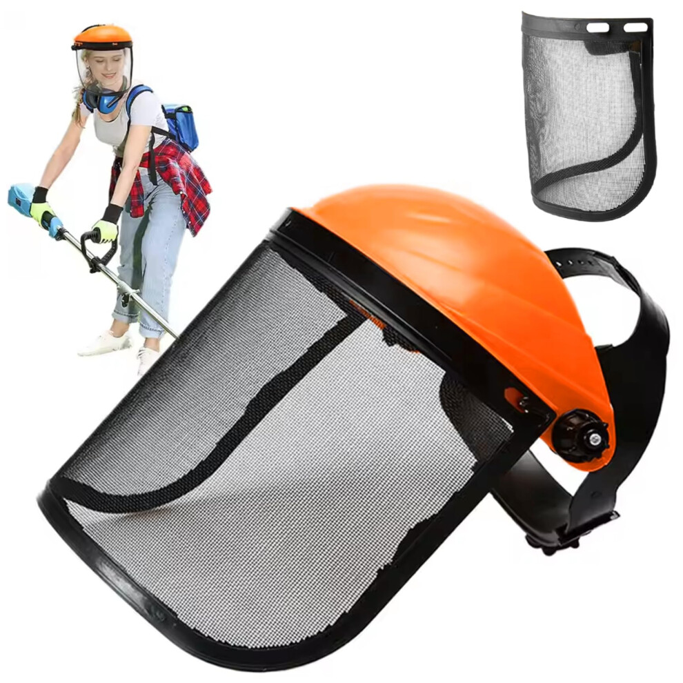 Face Shield 2-Pack, Flexible Adjustable Steel Wire Mesh Safety Shield For Weed Eating, Yard Work, Grinding And Cutting 9084446658590