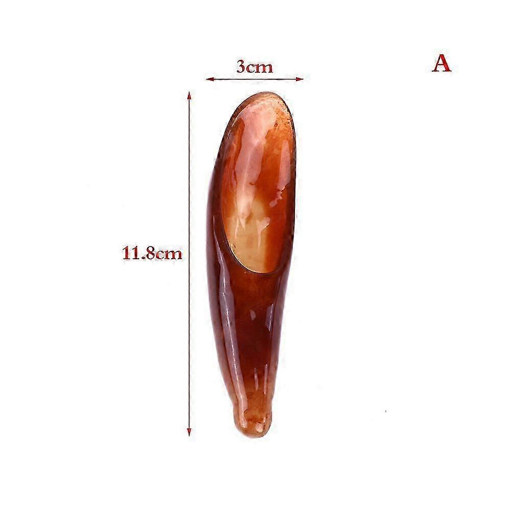 Photos - Massager Kikidex Natural Ox Horn Gua Sha Tools Scraping Point Full Body Massage Wide Toothed Combl (As show, G)