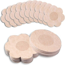 (As show, One size) 100pcs Nipple Covers Disposable Nipple Pasties Breast Petals Self-adhesive Nipple Stickersx