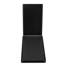 (As show, Black) Dental Bur Autoclavable Case Organizer Aluminum Alloy 152 Hole Bur Cleaning Holder Box For Dentist