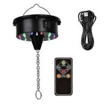 (As show, One size) Rotating Disco Ball Motor Lights with Remote,18 LEDs for 12 16 20 24inch Mirror Ball Rotator(NotInc