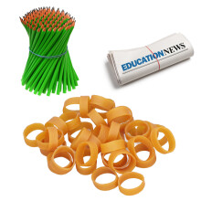Bulk 120Pcs Rubber Bands Soft & Strong 10mm Wide 80mm Perimeter Assorted