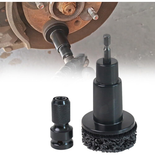 Car Maintenance Rust Removal Tool For Brake Discs, Ergonomic Handheld Design For Efficient Operation 2