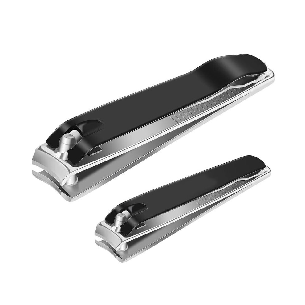 (Default) Nail Clippers Set - Professional Stainless-Steel Clippers for Thick Toenails and Fingernails, Sharp and Durable Nail File Cutter Trimmers