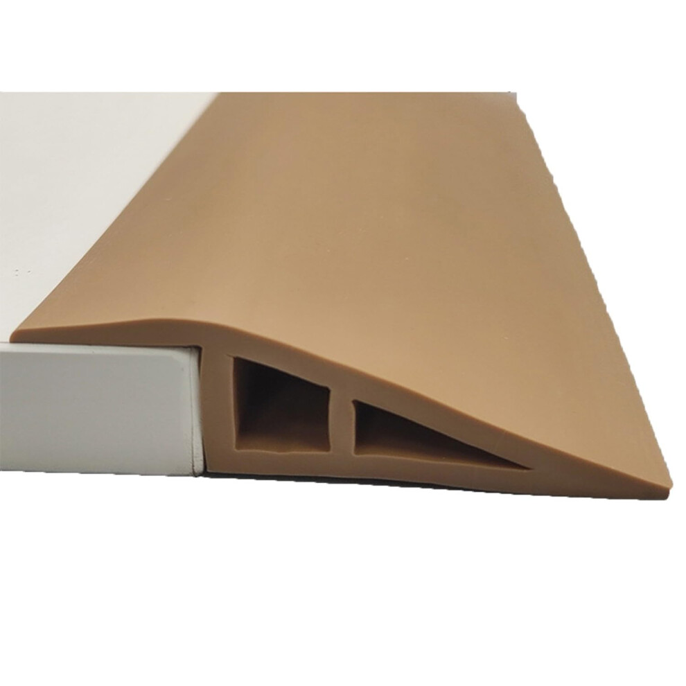 Self Adhesive Laminate Floor Transition Strip 2M Reducer Threshold Ramp For Slopes 10-20Mm Beading Included Model A 3M 9067246367411