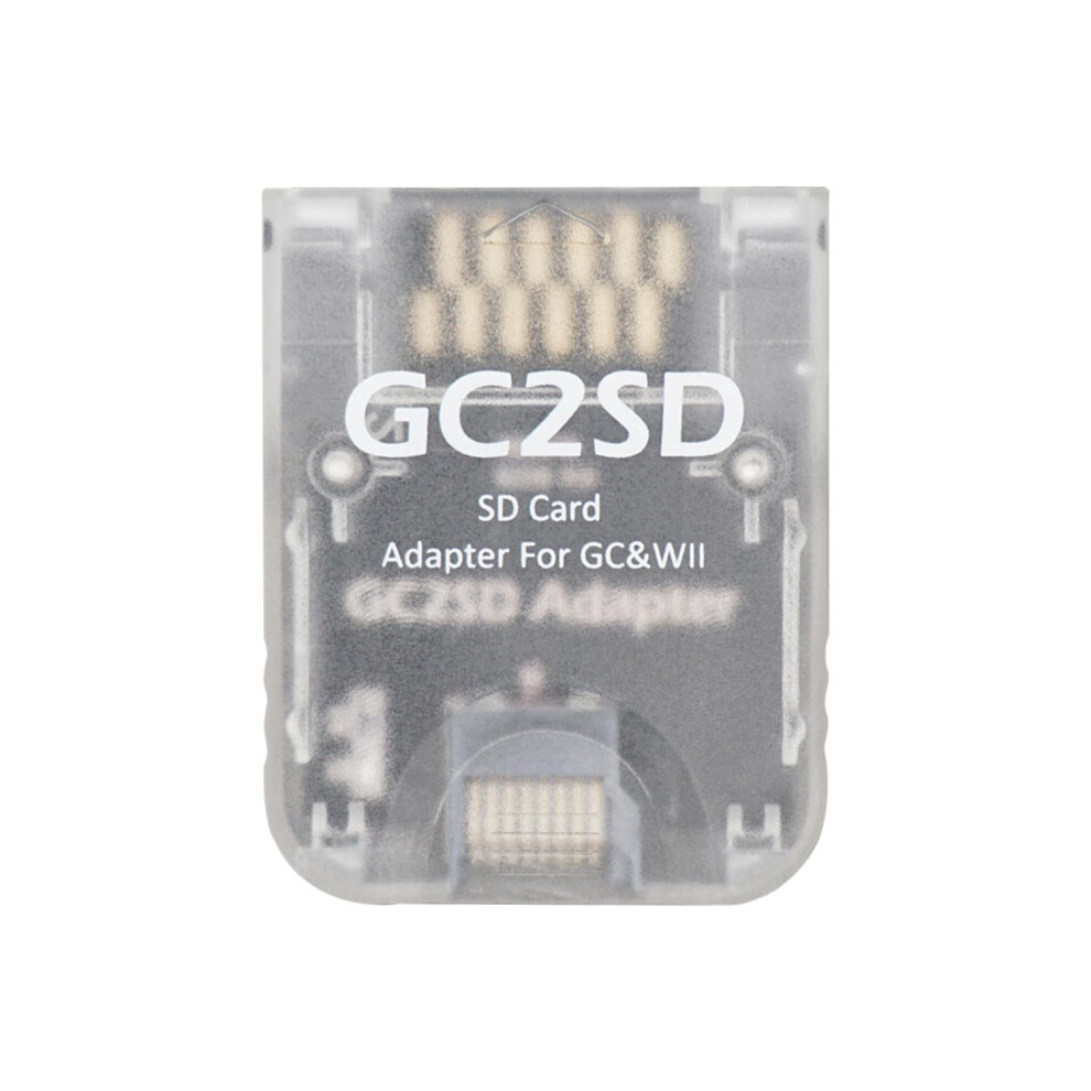 Gc2sd Micro Sd Card Adapter For Ngc/Wii Console, Plug And Play Tf Card Adapter, Transparent 9354506579876