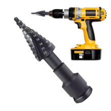 Drill Stepper Bit High Speed Steel Multi-Size Hole Bit 4-22mm Spiral Black For Metal Stainless Steel Aluminum Wood