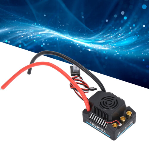 1/8 RC Car 120A ESC - Brushless Waterproof with Multiple Protections