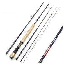 Fly Fishing Rod 2.4M/2.7M Carbon 4-Section LW 7/8 Fast Action Freshwater Sea Pole For Trout And Salmon