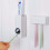 (Default) Automatic Toothpaste Dispenser + 5 Toothbrush Holder Stand Wall Mounted Bathroom Cover 5