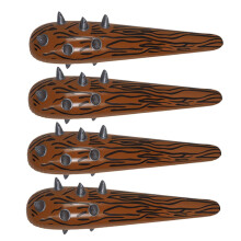 Inflatable Cheer Sticks 4-Piece Pack Deep Brown Lightweight Noise Makers For Outdoor Sports Events Party Favors