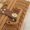 Picknick-Box M, Holzfarbe, Ringgriff, Rattan 3