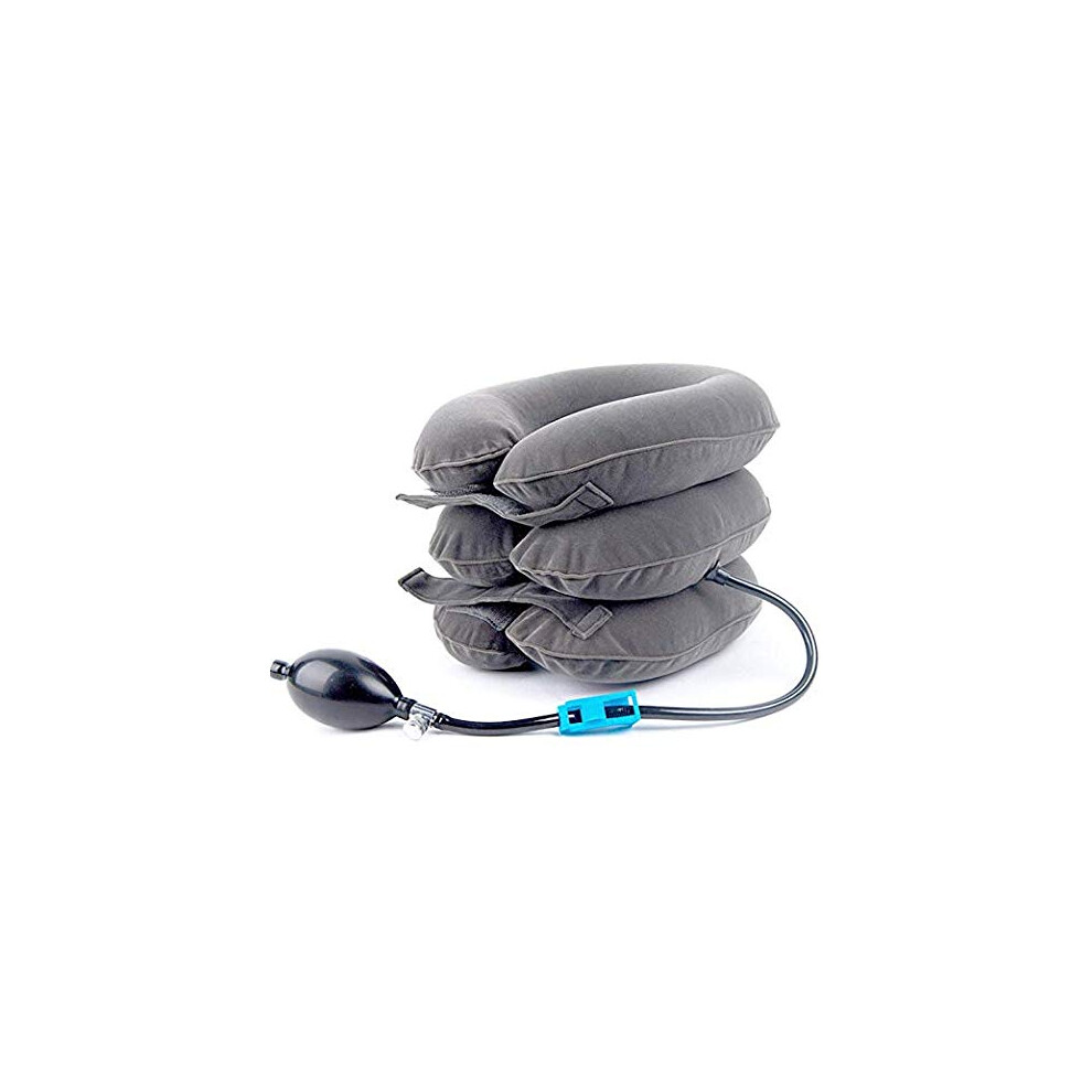 Cervical Pull-Up Device Inflatable Neck Support Pillow For Neck Relaxation, Adjustable Inflation, Travel Size
