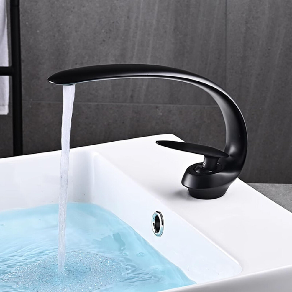 Gold Bathroom Basin Faucet Single Handle Mixer For Vanity Dual Temperature Gold Finish Vanity Sink 9393856679928