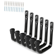 Bike Hooks Wall Mounted 6-Pack Heavy-Duty Steel Garage Storage For Bicycles And Garden Tools