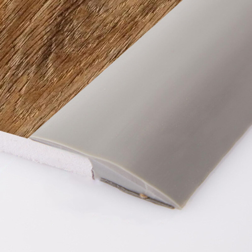 Pvc Threshold Ramp Bridge Self-Adhesive Floor Seam Cover Edge Trim Transition Strip Tile Vinyl Height 5Mm Gray 5M 9067246368081