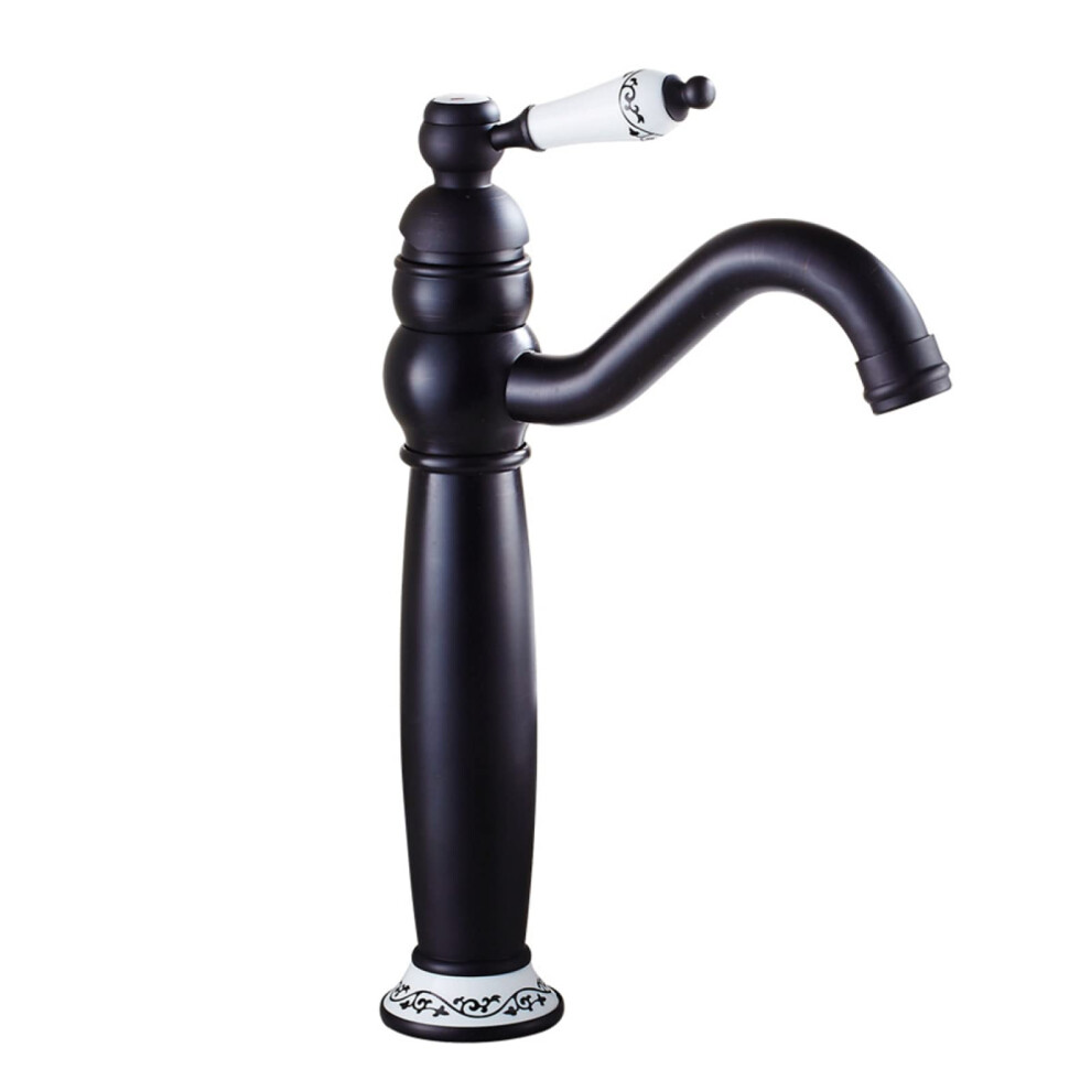 V-Intage Sink Faucet 360 Degree Swivel Spout, Antique Brass, Cold Hot Mixer, Single-Handle Vanity Tap, Easy Install 9067246368111