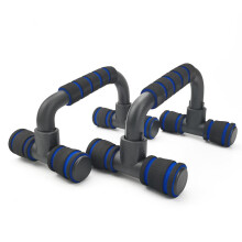 Push Up Stands Non-Slip Multi-Grip Bars For Home Gym Core & Arm Strength Stability Equipment Men Women Blue