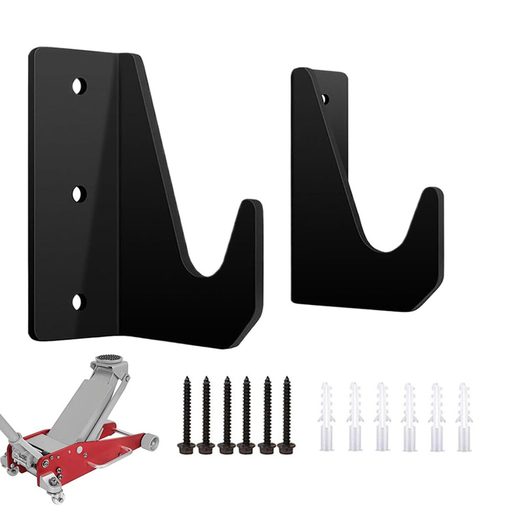 Jacks Stand Hooks 16-Inch Wall Mount Organizer For Vehicle Jack Stands Secure Holding Heavy-Duty Garage Storage Rack 9067246368173