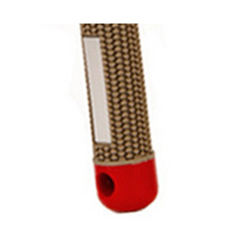 Red Curved Vented Hairbrush with Magnet Suspend & Detangling Teeth
