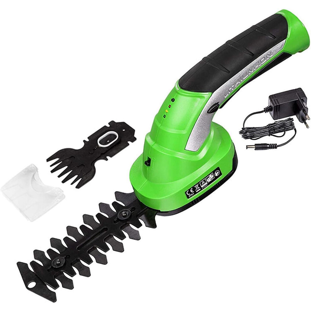 Kikidex (As Show, One Size) 7.2V Garden Electric Trimmer Pruning Scissors, Rechargeable Cordless Lawn Hedge Fence Scissors Weeder, Weeding Trimmer Tools