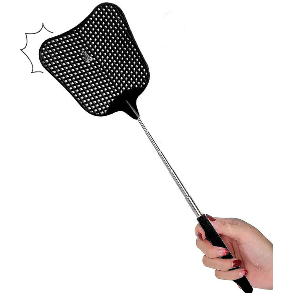 Kikidex (As Show, One Size) Set Of 2 Extensible Fly Swatters - Protection Against Insects, Flies, Mosquitoes, Wasps