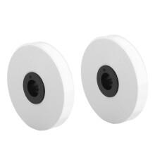 2 Pack Label Tape Refills 52.5ft x 9mm White PET for MAX LM 550A