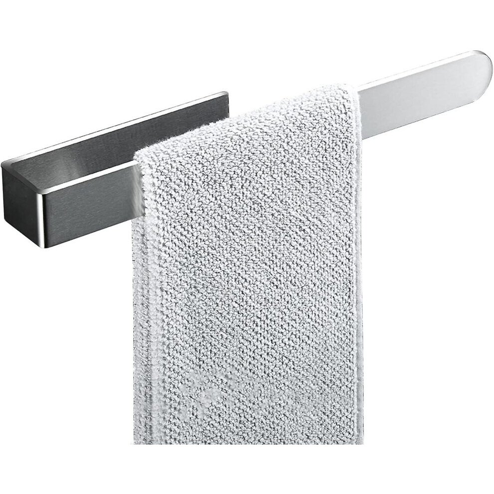 Kikidex (As Show, One Size) Bathroom Towel Holder Without Drilling Stainless Steel Adhesive Towel Holder For Bathroom And Kitchen, Sus 304 Stainless Steel