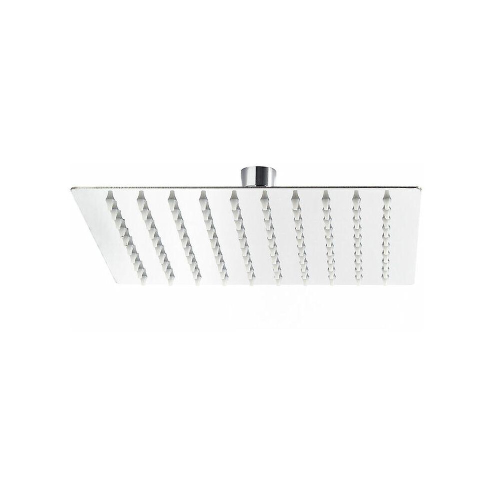 Kikidex (As Show, One Size) Square Shower Head 30X30cm Shower Head Jet Rainfall Rainshower Stainless Steel
