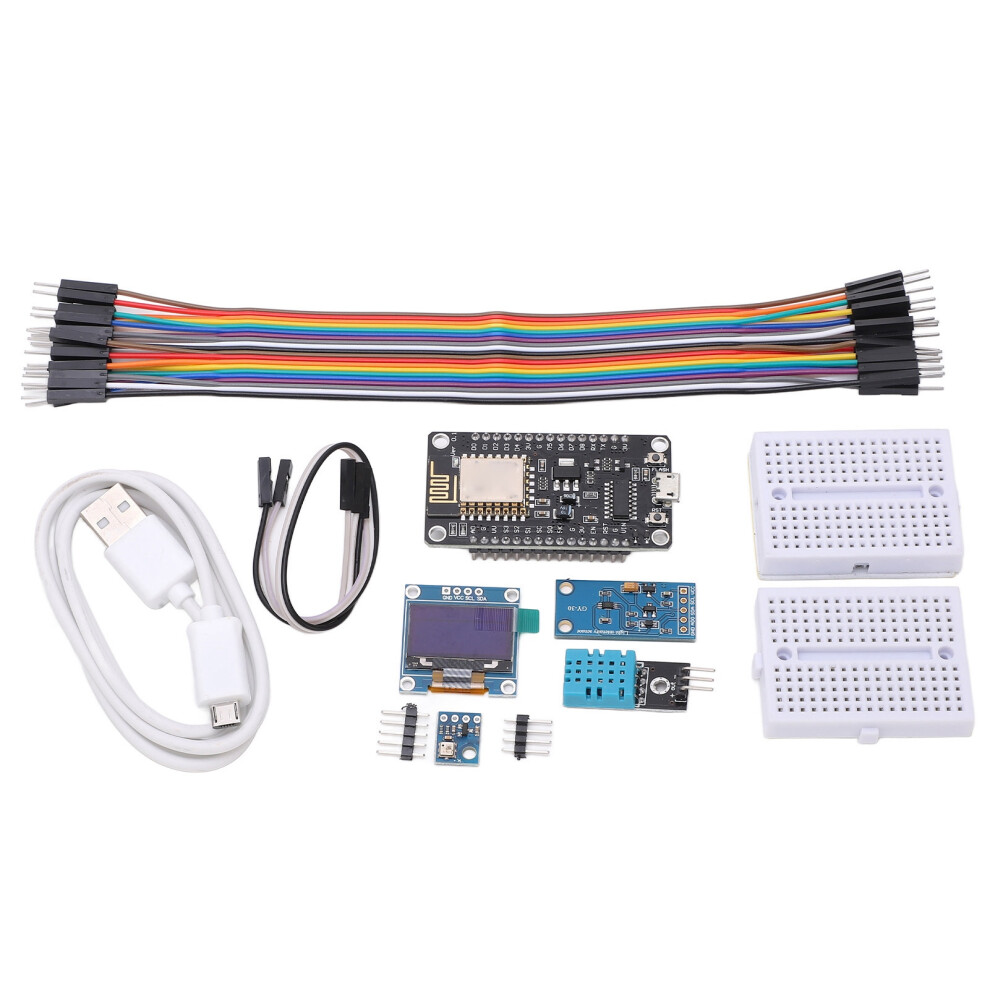Weather Module Sensor, Temp & Humidity Data Upload, Black/White/Blue 4651356312710