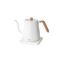 (As show, One size) Electric kettle, Kettle for coffee and tea 800ml 1200 W, Stainless steel, white wood grain