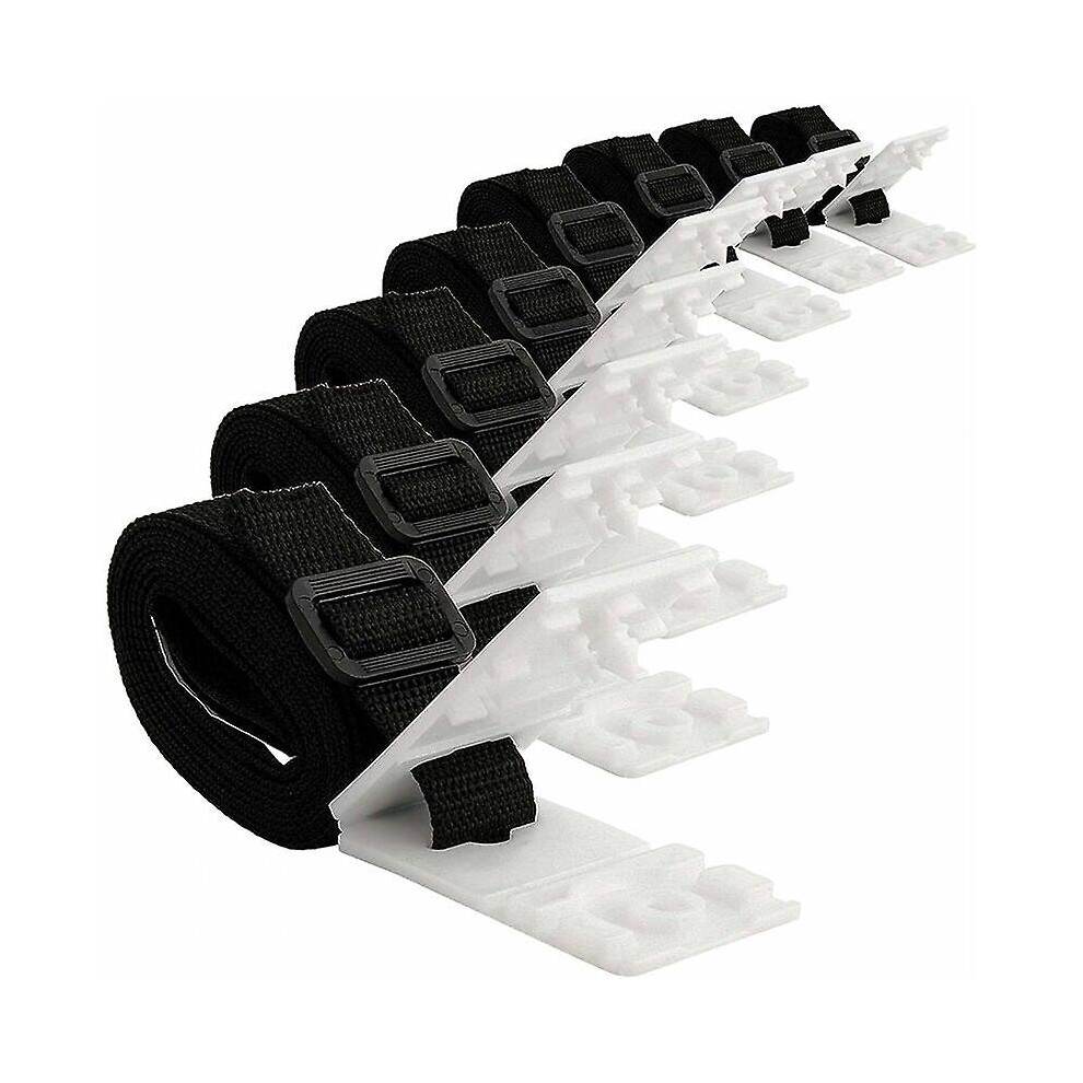Kikidex (As Show, One Size) Swimming Pool Solar Cover Fixing Kit - 8 Solar Cover Straps - Solar Cover Strap Kit - Cover Reel Fixing - Size: 8Pcs