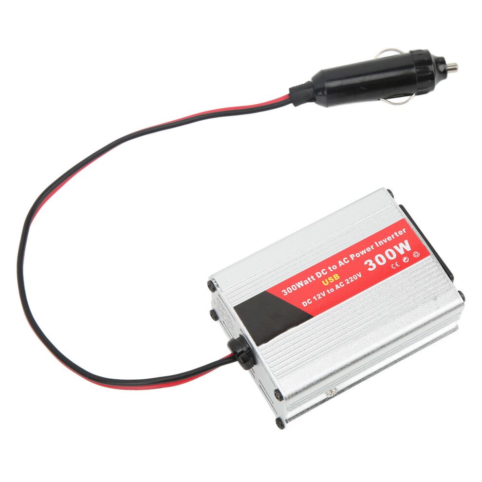 300W Car Power Inverter, 12V To 220V Ac, Aluminum Alloy 4671356313289