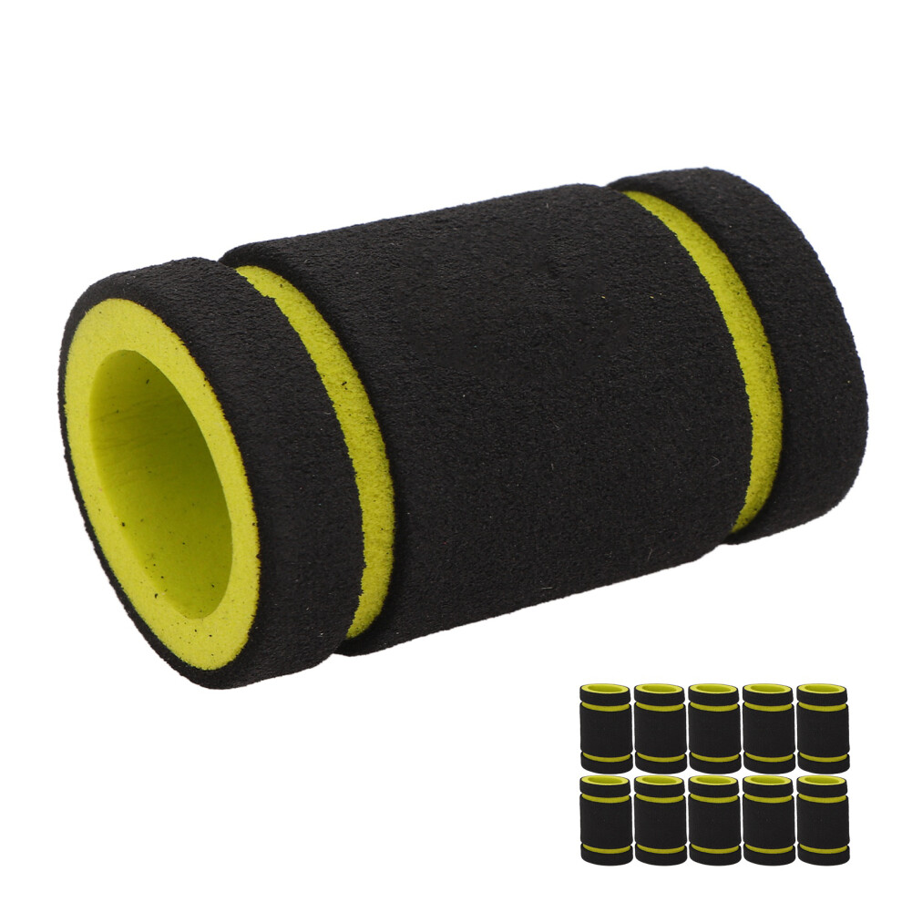 10pcs Yellow Foam Tattoo Grip Covers 22mm Inner Diameter