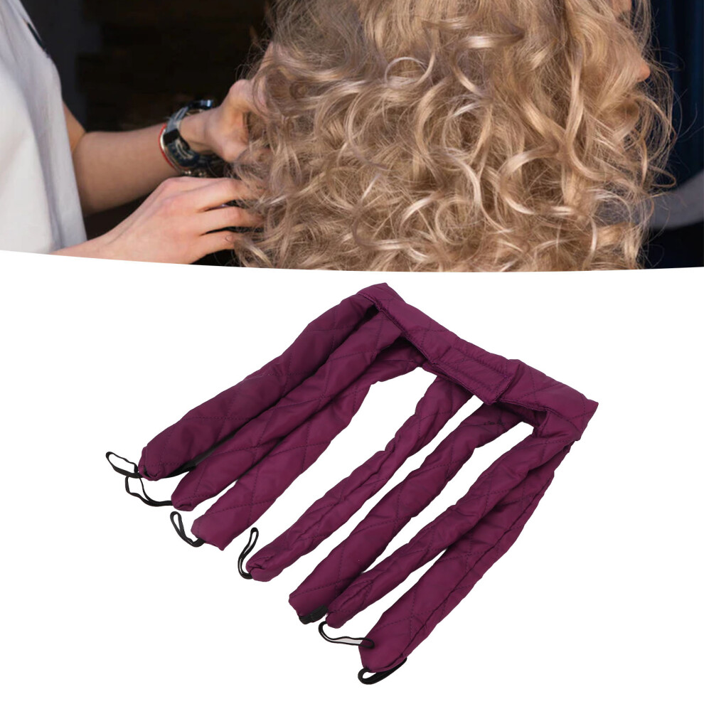 Compact Heatless Curling Rod with Hook-and-Loop for Damage-Free Curls